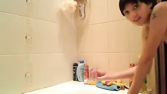 watch porn in the bathroom at home