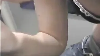 student sucks a member in a fitting room