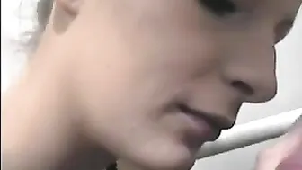 student sucks a member in a fitting room