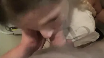 fucked in the mouth and in the ass in the toilet