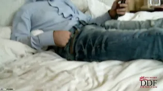 licks eggs and fucks dick