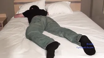 forced the guy to lick her cap