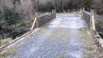 fucked in the ass on the bridge in the center of the village