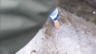 fucked in the ass on the bridge in the center of the village