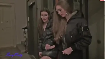 Russian lesbians try fisting in the toilet