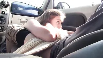 blowjob and sex in the car