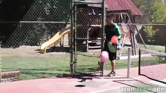 blowjob for the coach