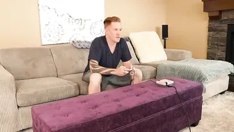 Mommy sucks cock and jerking off tits in butter