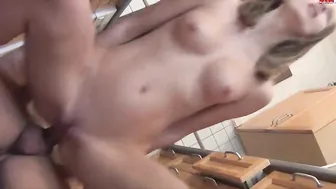 morning anal with a young student