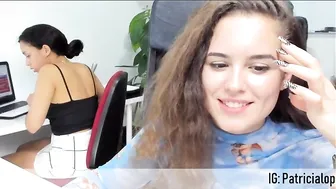 spanishcouple lustful babe caresses herself with fingers