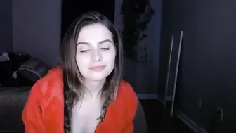 littlestleobaby caresses shaved pussy