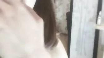 YesBabyYes slut brunette massages milking