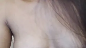 little_asian_slut cute babe gently masturbates cunt