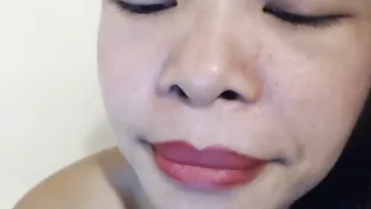 little_asian_slut gorgeous blonde caresses boobs