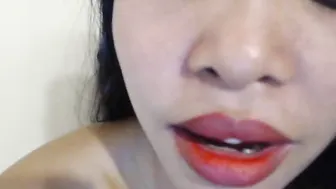 little_asian_slut gorgeous blonde caresses boobs