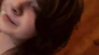 nami3neko cute babe squeezes pussy dildo