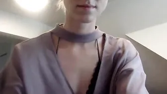 collegecutie22 gentle doll is washing in the shower