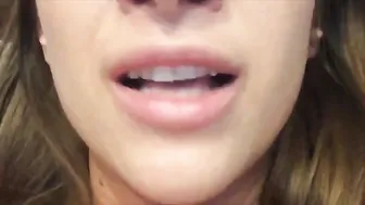 merrybaby blonde with tattoo caresses huge boobs
