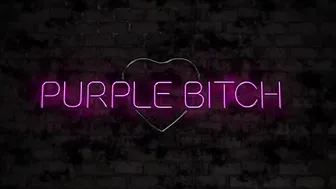 Purple_bitch arouses erotic outfit and big boobs