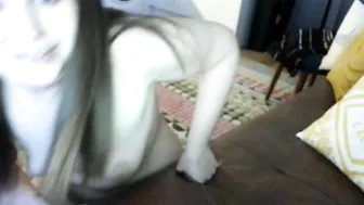 saylemuk girl with a beautiful body performs a striptease