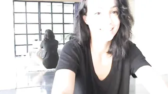 misskreazy entertaining lady chatting in fries