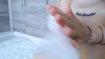birthdayirina amazing slut pulls vaginal opening
