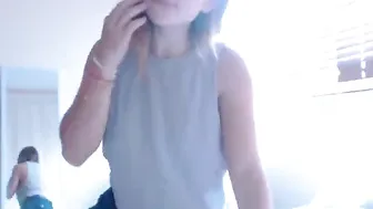 Kendalltyler busty hottie caresses shaved pussy