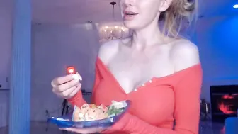 birthday_sexx cute lady spins happily in front of the webcam and shines with all the charms