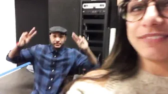 Mia Khalifa gorgeous chick fucks both holes