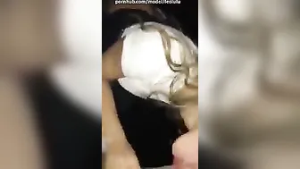 Leolulu big tit babe in stockings jerks off her cunt