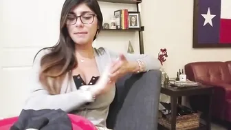 Mia Khalifa charming babe in  private e