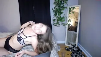 littlestleobaby leggy blonde pampers pussy with her fingers