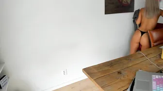 naughtyceleste slutty blonde fucks shaved cunt