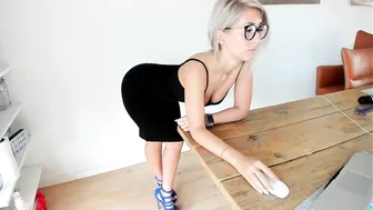 naughtyceleste sexy hottie fucks both holes