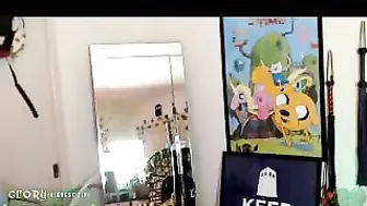 ashe maree latin babe masturbates