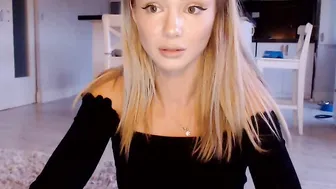 yveline hot bitch caresses shaved cunt