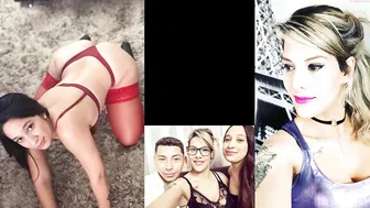 natyniklos2 caresses pussy through panties