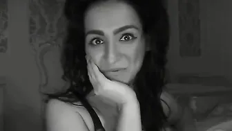 amelianaked delightful student takes off her clothes after class