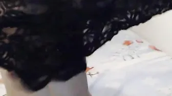 Cassandraaa top model caresses shaved pussy