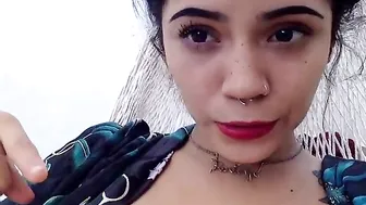 VeganAmore stocking babe shows elastic tits