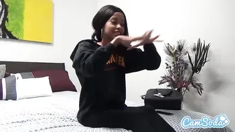 Princess Yummy shy babe jerks off her cunt and cums