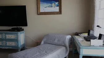 DILLION HARPER masturbating with a tampon in pussy