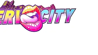 Angela White depraved model caresses sex sponge