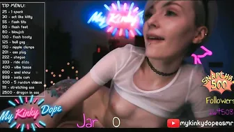 mykinkydope gorgeous krail pulls unshaven pussy