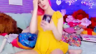 clarakitty busty doll fucks pussy with sex toy