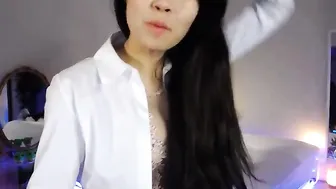 lemontea charming swiver touches pussy dildo