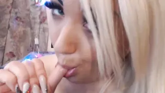 XRuslanaX openwork blonde dancing a striptease