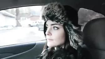 Ashe Maree shows ass standing shrimp