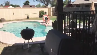 Sucia Loves cute chick strokes the cap