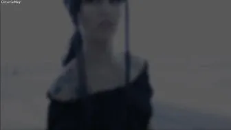 Octavia May gorgeous prostitute caresses pussy in the forest